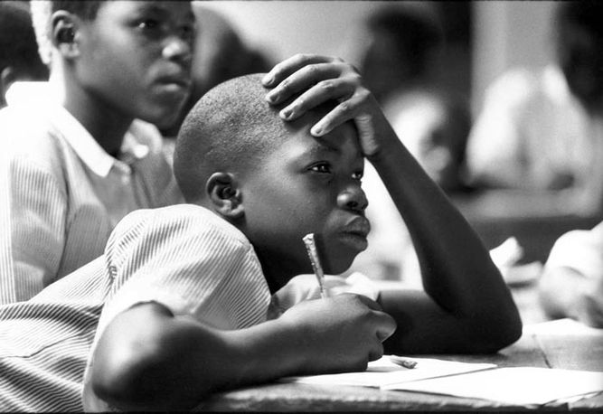 Attentive child, Luwero Boarding + Day School, Luwero, Uganda