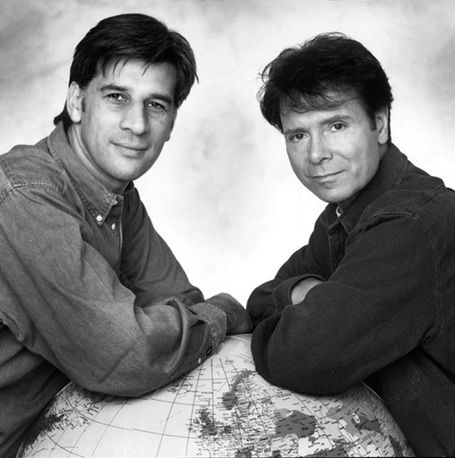 Steve Chalke MBE + Sir Cliff Richard, charity photoshoot, London